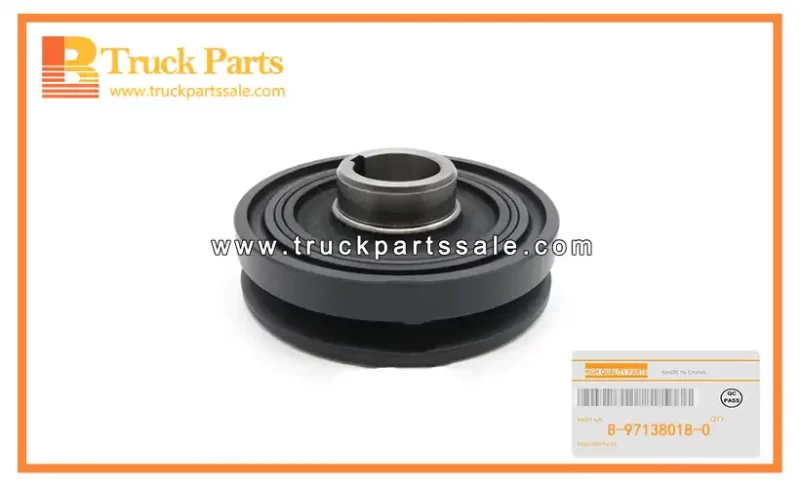 Crankshaft Pulley for ISUZU 4BG1 NKR NPR 8-97138018-0 8971380180 8-97138-018-0 Polea del cig??e al