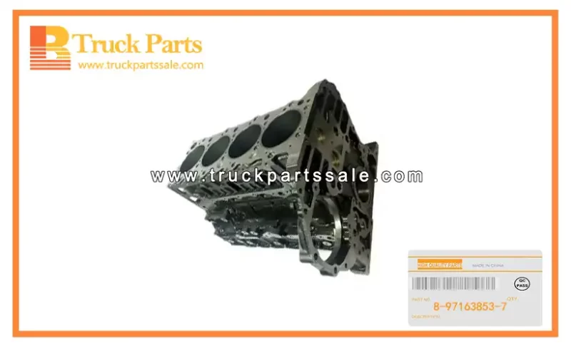 Cylinder Block Assembly for ISUZU NPR66 4HF 8-97163853-7 8971638537 8-97163-853-7 Conjunto de bloque de cilindros
