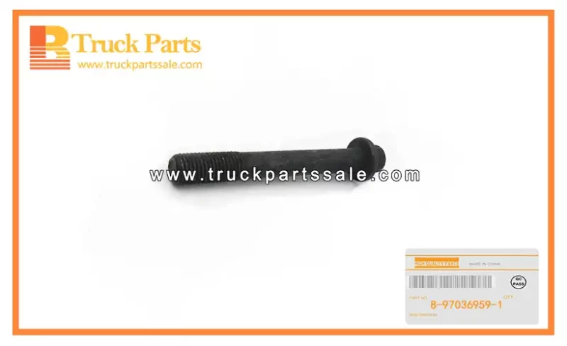 Cylinder Head To Block Bolt for ISUZU XD 4LE2 8-97036959-1 8970369591 8-97036-959-1 Culata al perno de bloqueo