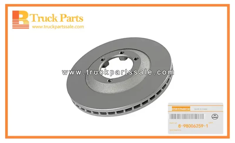 Front DIsc Brake Rotor for ISUZU TFR 4X4 DMAX 8-98006259-1 8980062591 8-98006-259-1 Rotor de freno de disco delantero