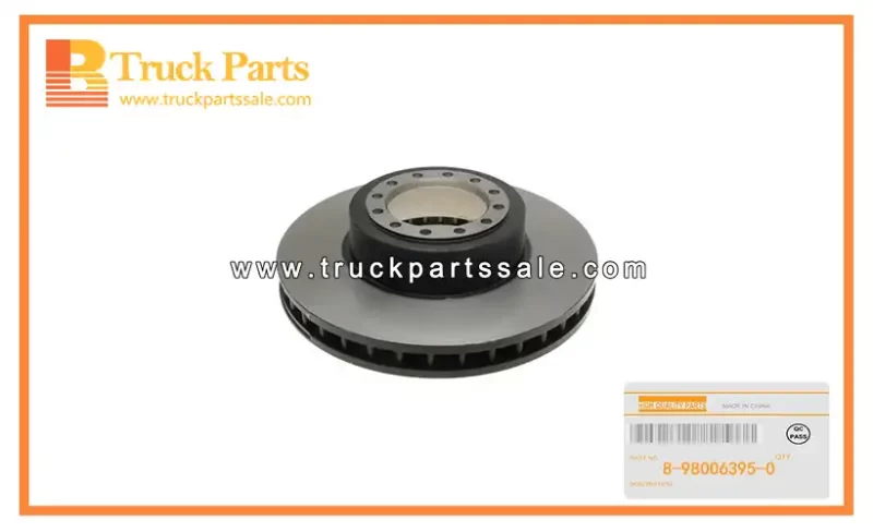 Front Disc Brake Rotor for ISUZU ELF500 600 8-98006395-0 8980063950 8-98006-395-0 Rotor de freno de disco delantero
