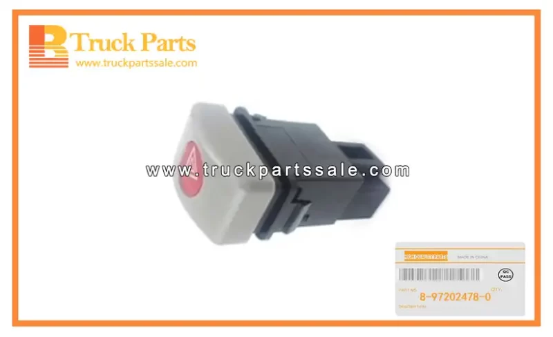 Hazard Switch for ISUZU NPR 8-97202478-0 8972024780 8-97202-478-0 Interruptor de peligro