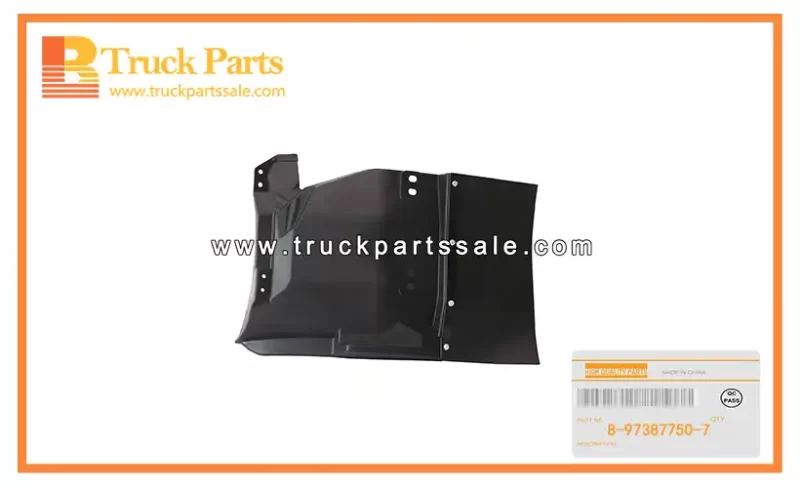 Mud Flap Assembly for ISUZU NPR75 8-97387750-7 8973877507 8-97387-750-7 Conjunto de faldilla de barro