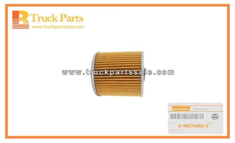 Oil Filter Element for ISUZU FSR 6HK1-Bus 8-98274486-0 8982744860 8-98274-486-0 Elemento filtrante de aceite