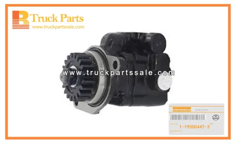 Power Steering Oil Pump Assembly for ISUZU CXZ81 10PE1 1-19500447-3 1195004473 1-19500-447-3 Conjunto de bomba de aceite de direcci??n asistida