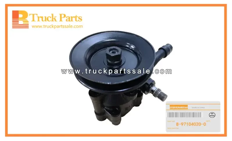 Power Steering Pump Assembly for ISUZU TFR16 4ZD1 8-97104020-0 8971040200 8-97104-020-0 Conjunto de bomba de direcci??n asistida