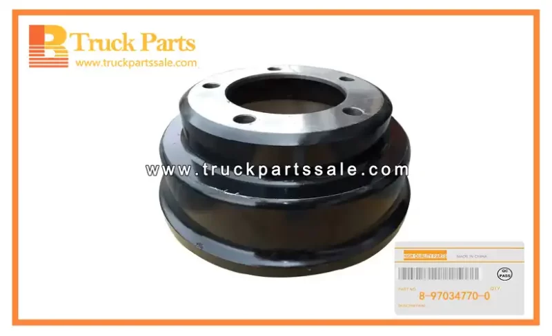 Rear Brake Drum for ISUZU NPR66 4HF1 8-97034770-0 8970347700 8-97034-770-0 Tambor de freno trasero