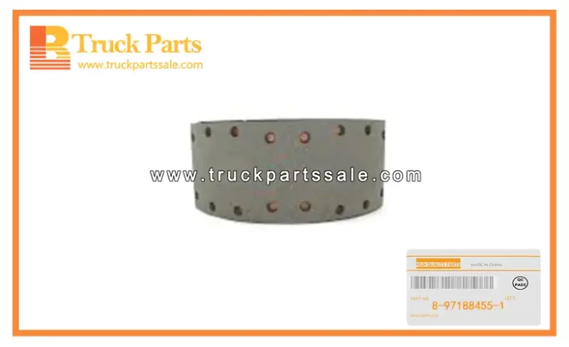 Rear Brake Shoe Assembly for ISUZU 700P 4HK1 8-97188455-1 8971884551 8-97188-455-1 Conjunto de zapata de freno trasero