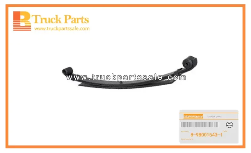 Rear Leaf Spring Assemble for ISUZU 4JJ1T NLR85 NHS85 8-98001543-1 8980015431 8-98001-543-1 Conjunto de resorte de hoja trasera