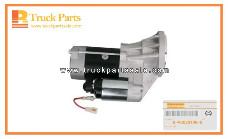 Starter Assembly for ISUZU TFR 4JA1 4KH1 8-98028198-0 8980281980 8-98028-198-0 Asamblea de arranque
