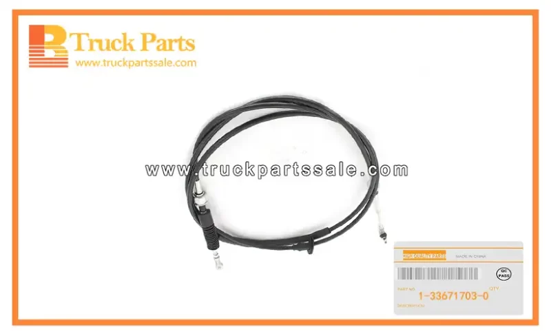 Transmission Control Select Cable for ISUZU FVZ34 6HK1 1-33671703-0 1336717030 1-33671-703-0 Cable de selecci??n de control de transmisi??n