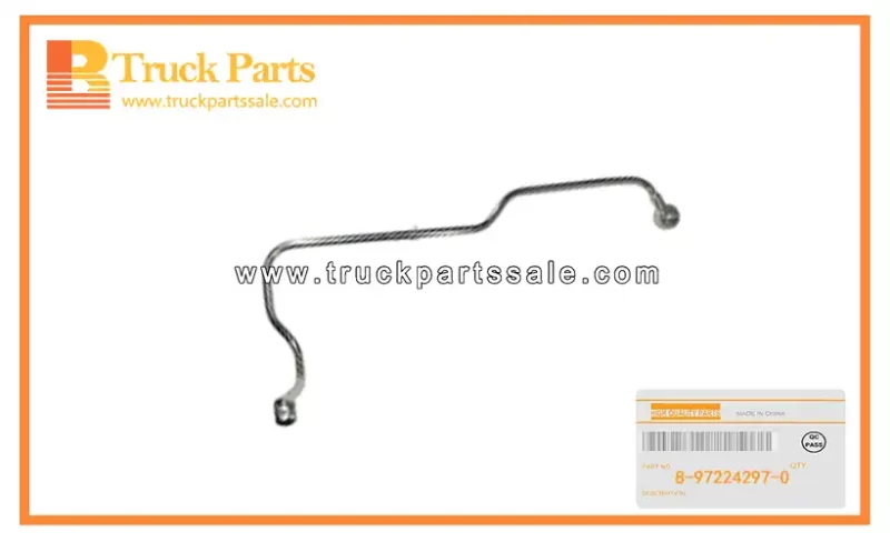 Turbocharger Feed Oil Pipe for ISUZU NKR55 4JB1T 8-97224297-0 8972242970 8-97224-297-0 Tubo de aceite de alimentaci??n del turbocompresor
