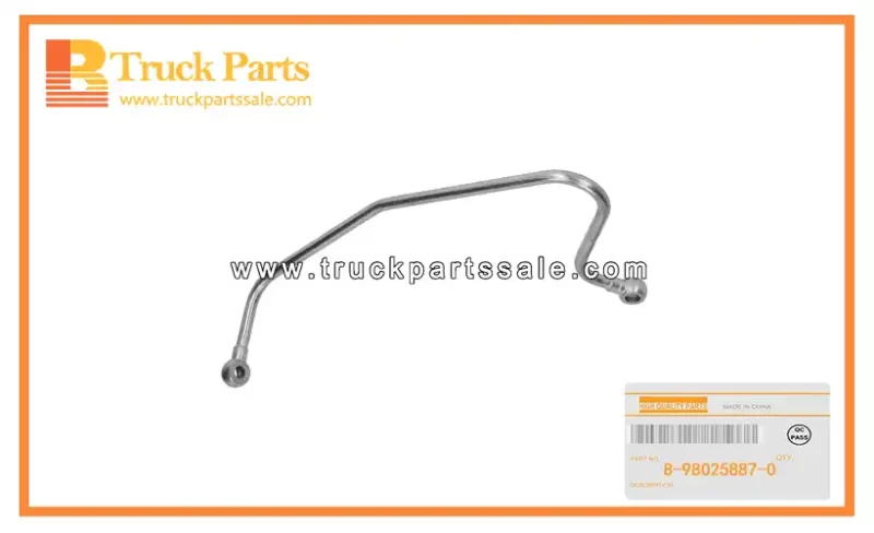 Turbocharger Feed Oil Pipe for ISUZU XE 8-98025887-0 8980258870 8-98025-887-0 Tubo de aceite de alimentaci??n del turbocompresor
