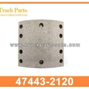 47443-2120 Brake Lining 13X145X147X153 for HINO FL1124