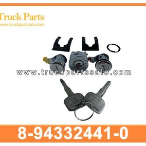 8-94332441-0 8943324410 8-94332-441-0 Cylinder Key Set Lock for ISUZU NHR NKR 100P 4JB1