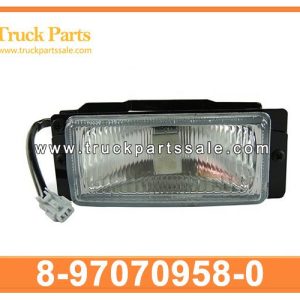 8-97070958-0 8970709580 8-97070-958-0 Rectangle LED FOG LAMP for ISUZU 100p