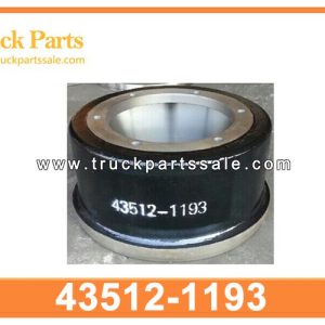 43512-1193 435121193 brake drum for HINO 700