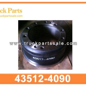 43512-4090 435124090 brake drum for HINO