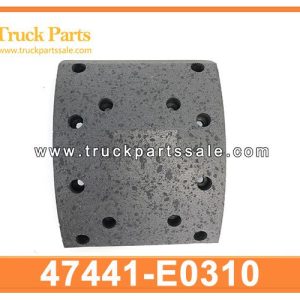 47441-E0310 47441E0310 brake lining front for HINO 700 E13C