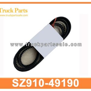 SZ910-49190 SZ91049190 fan belt alternator alternator belt for HINO 700 P11C SS2P