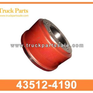 43512-4190 435124190 front brake drum for HINO 500 FM2P RANGER truck