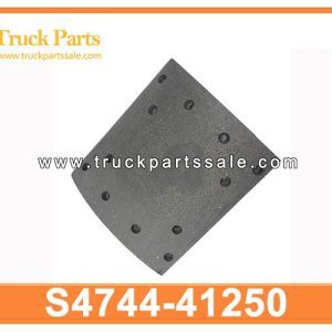 S4744-41250 S474441250 front brake lining for HINO 700 P11C