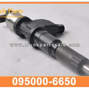 095000-6650 950006650 fuel injector for ISUZU 6WF1