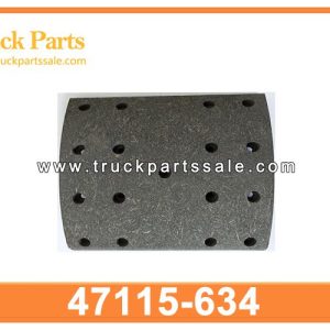 47115-634 47115-730 47115634 47115730 truck brake lining for ISUZU